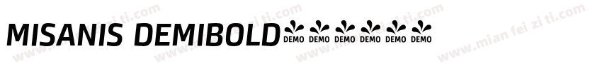misanis demibold字体转换